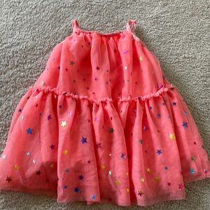 Orange star dress Girls toddler 18 months